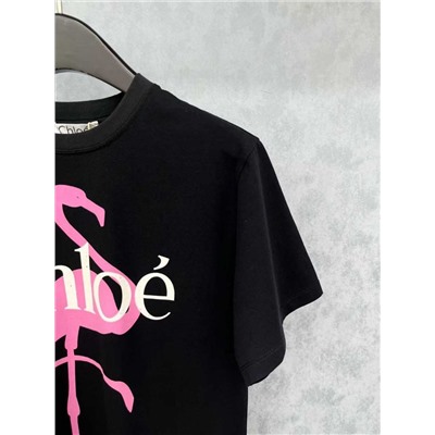 Стильная женская футболка классического кроя  Chlo*e