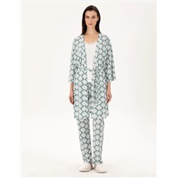 Krem 3'lü Pijama Takımı