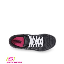Skechers GOwalk3 Women's Black/Gray Contest Lace Up Shoe