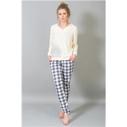 Женский домашний костюм с брюками и кофтой 184