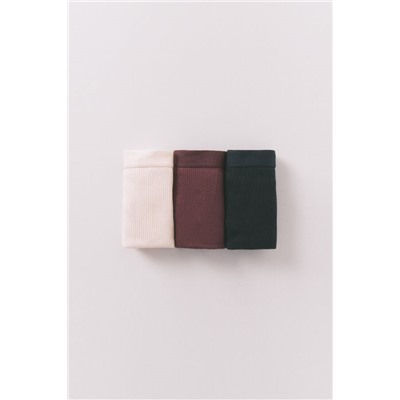 Pack 3 tangas canalé blanco