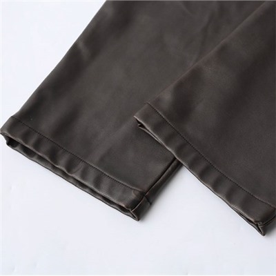 Женские повседневные облегающие кожаные брюки