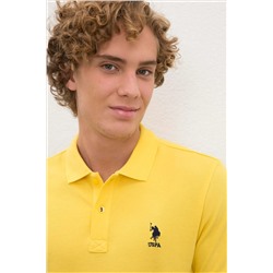 Erkek Safran Polo Yaka Basic T-Shirt