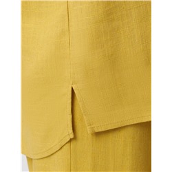 Блузка с цельнокроеным рукавом  изо льна с вискозой