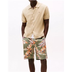 Relaxed Fit 7" Banana Leaf Print Short