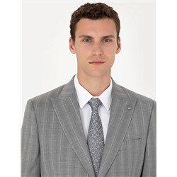 %100 Yün Gri Spor Takım Elbise