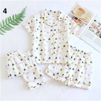 Милая пижамка для девочек. В комплекте шорты и штаны