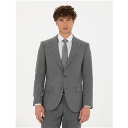 Gri Ekstra Slim Fit Takım Elbise