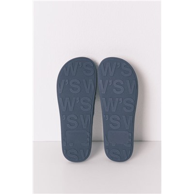 Zapatillas casa Smiley azul