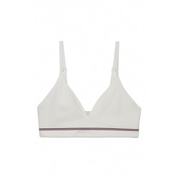 Top triangular NATURAL sin costuras blanco