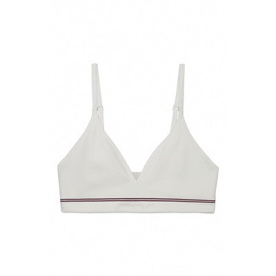 Top triangular NATURAL sin costuras blanco