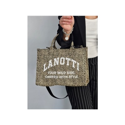 Сумка Lanotti WILD SIDE 2504-2/черный зебра