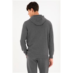 Erkek Antrasit Melanj Basic Sweatshirt