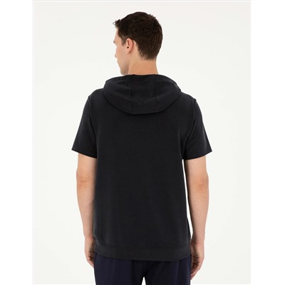 Siyah Regular Fit Sweatshirt