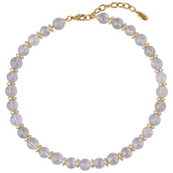 Колье Терра (волосатик 10-11мм; покрытие золото) 41-46см, Есть комплект