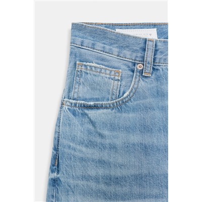 TRF HIGH-WAIST STRAIGHT LEG JEANS