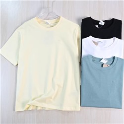 Мужская хлопковая футболка с вышивкой букв