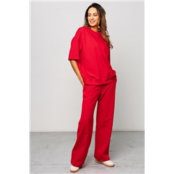 Костюм брючный с футболкой 403RED