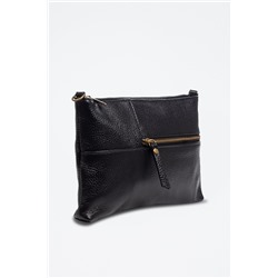 Bandolera de piel Arreone - Negro