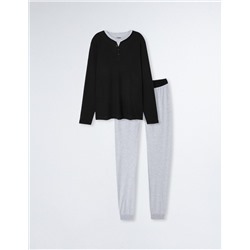 Pyjamas, Men, Black/Grey
