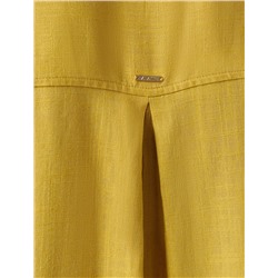 Блузка с цельнокроеным рукавом  изо льна с вискозой