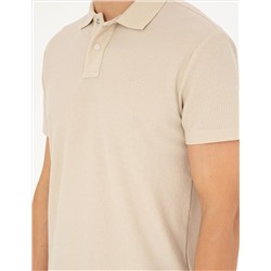 Bej Slim Fit Tişört