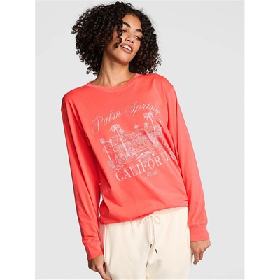 Campus Cotton Long-Sleeve Tee