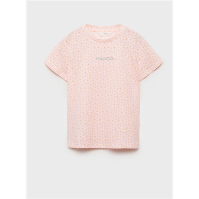 Camiseta estampada detalle bordado