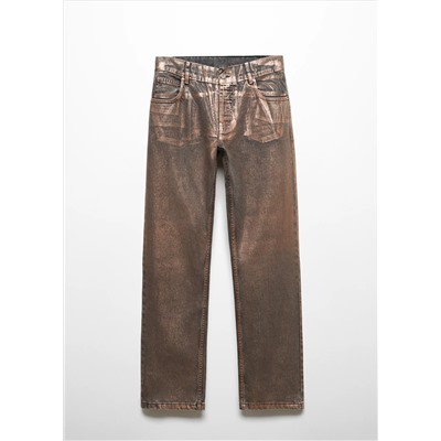 Jeans rectos foil