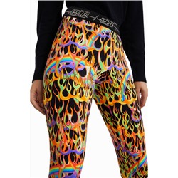 Legging slim animal print