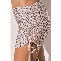 Pareo mini falda estampado geométrico