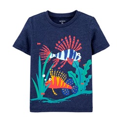 Carter's | Toddler Fish Snow Yarn Jersey Tee