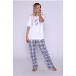 Костюм женский с брюками и футболкой 375