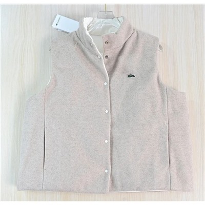 Женский плотный теплый двусторонний твидовый жилет ЛАКОСТ*Е