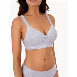 3PK MOLDED CUP CLOSED BACK BRAS WITH ADJUSTABLE STRAPS