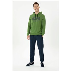 Erkek Antrasit Melanj Kapüşonlu Örme Hırka