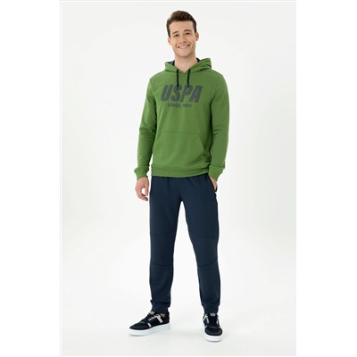 Erkek Antrasit Melanj Kapüşonlu Örme Hırka