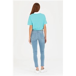 Kadın Açık Mavi Jean Pantolon