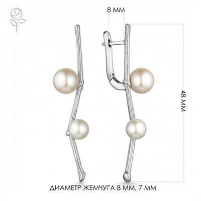 Серьги серебро 52101S1