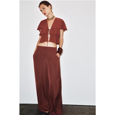 WIDE FLOWING TROUSERS