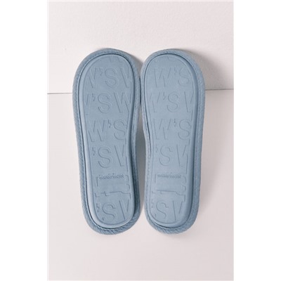 Zapatillas casa estampado azul