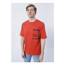 Bad Bear, Explore 0 Yaka Erkek Tshirt - Kiremit