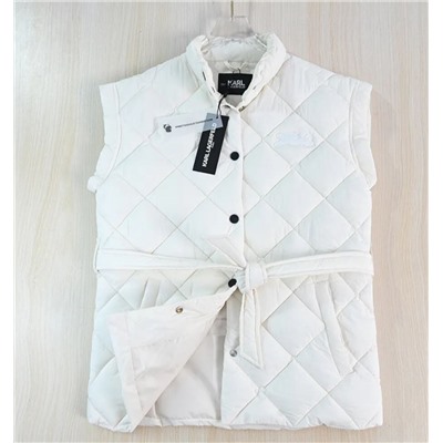 Женский стеганый жилет с ромбовидным узором и воротником-стойкой КАР*Л 😎