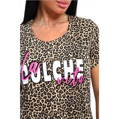 33525 Туника женская леопардовая