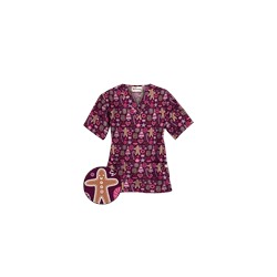 UA Holiday Sweets Wine Scrub Top