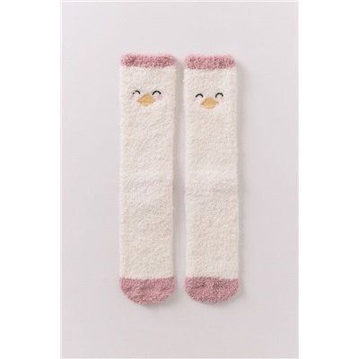 Calcetines largos pato beige