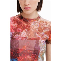 Camiseta estampada tul