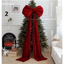 Бархатный бант на елку