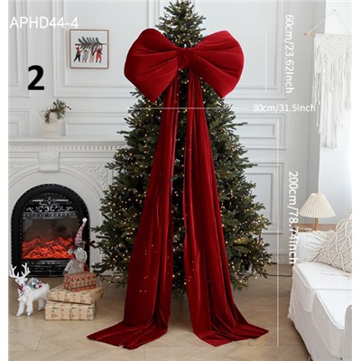 Бархатный бант на елку