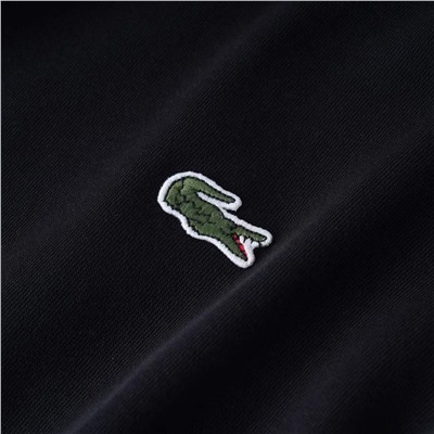 Универсальный хлопковый свитшот черного цвета ЛАКОСТ*Е